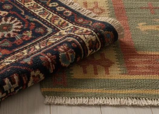 Kilim preproge s ploskim tkanjem na spletu