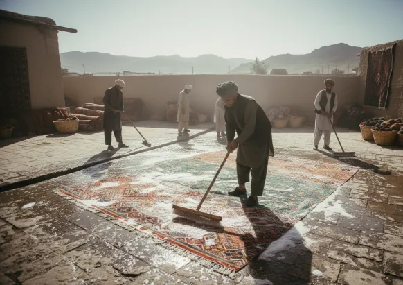 Izdelava sodobne orientalske preproge Arijana Shawal